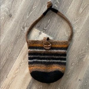 Wool Homemade Hobo Bag